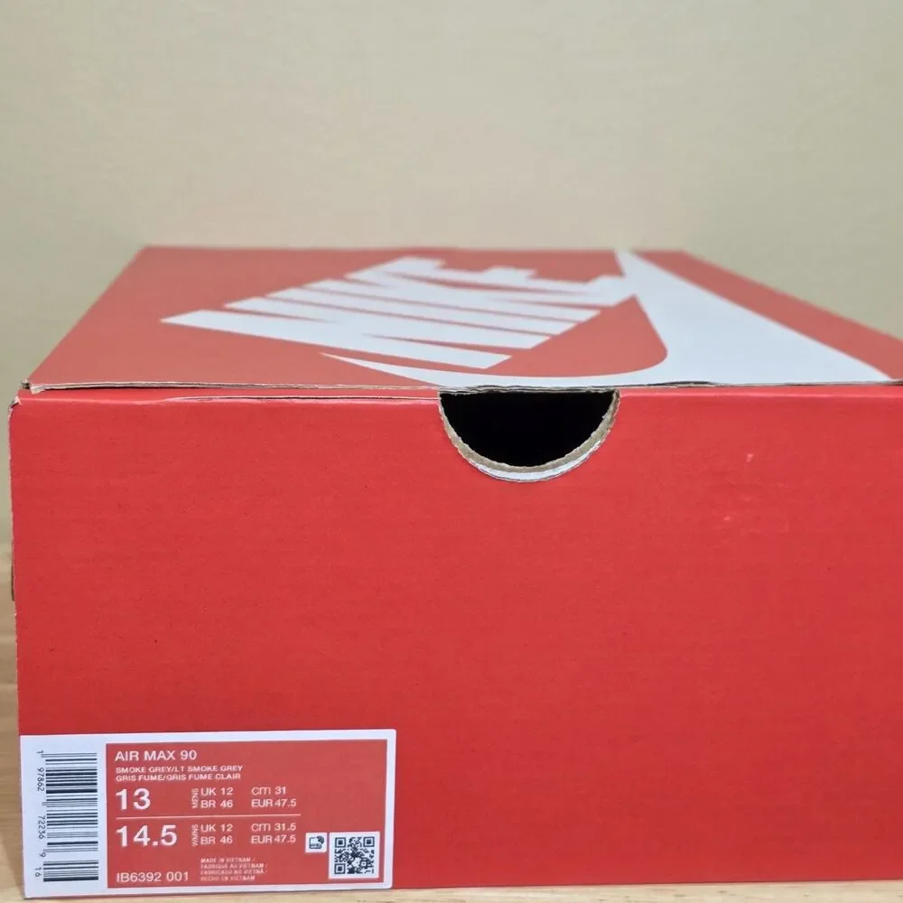 Nike Air Max 90 Smoke Grey Diffused Blue IB6392-001 Men's Size 13